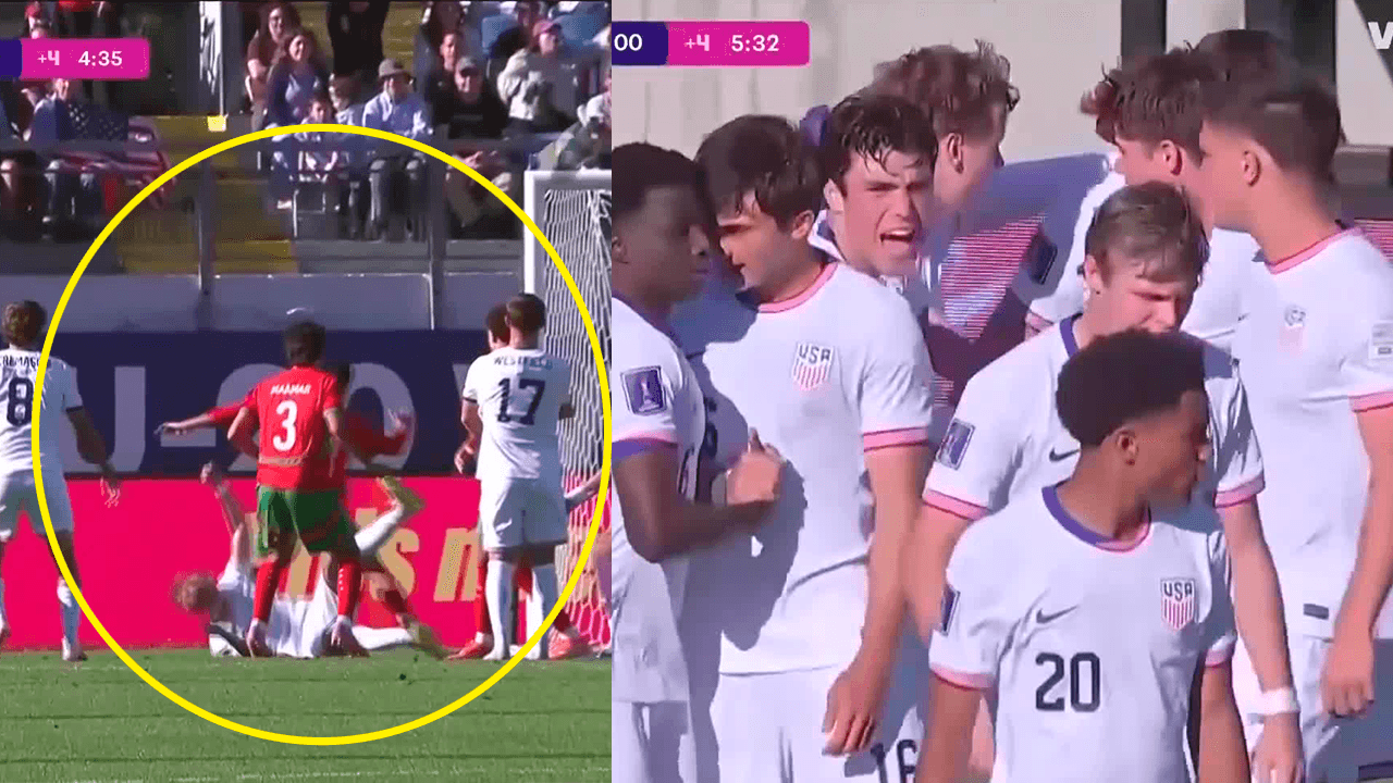 ¡Estados Unidos empata el partido con un polémico penal!