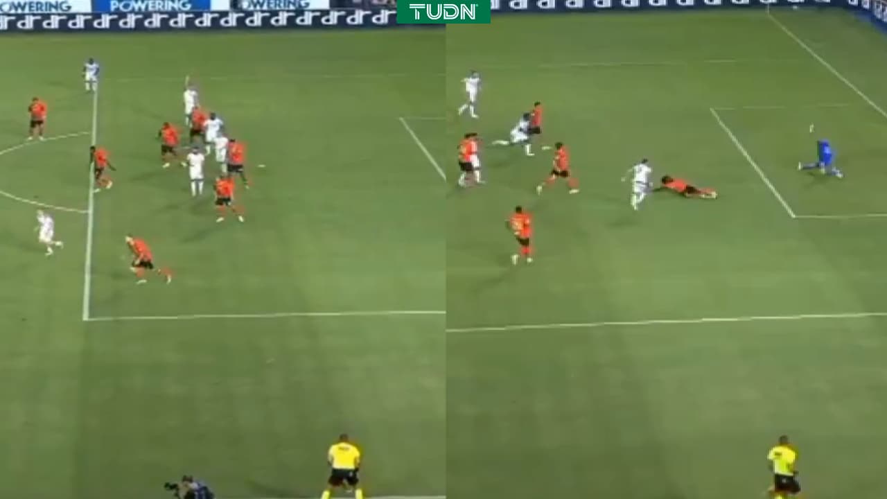 ¡Mal y de malas! Anulan gol a Gimenez por polémica jugada