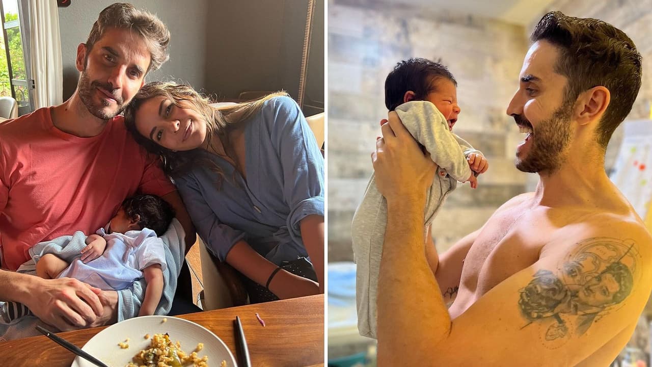 Pedro Prieto enternece al aparecer 'amamantando' a su hijo Leo