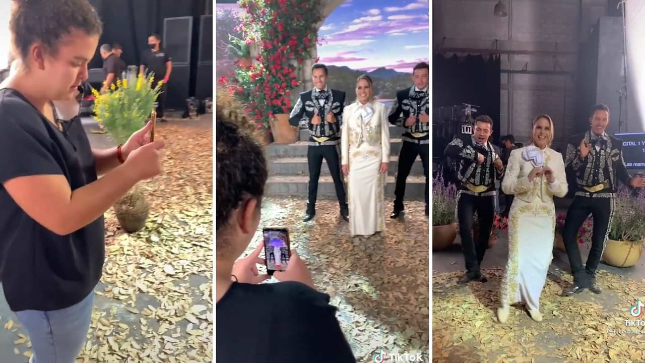 Lucerito Mijares dirigió y grabó a su mamá bailando con los mariachis y así les aplaudió su coreografía