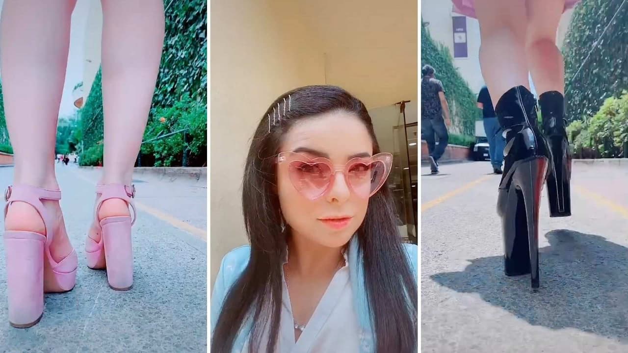Violeta Isfel presume su talento para correr en tacones y asegura que es una fregona