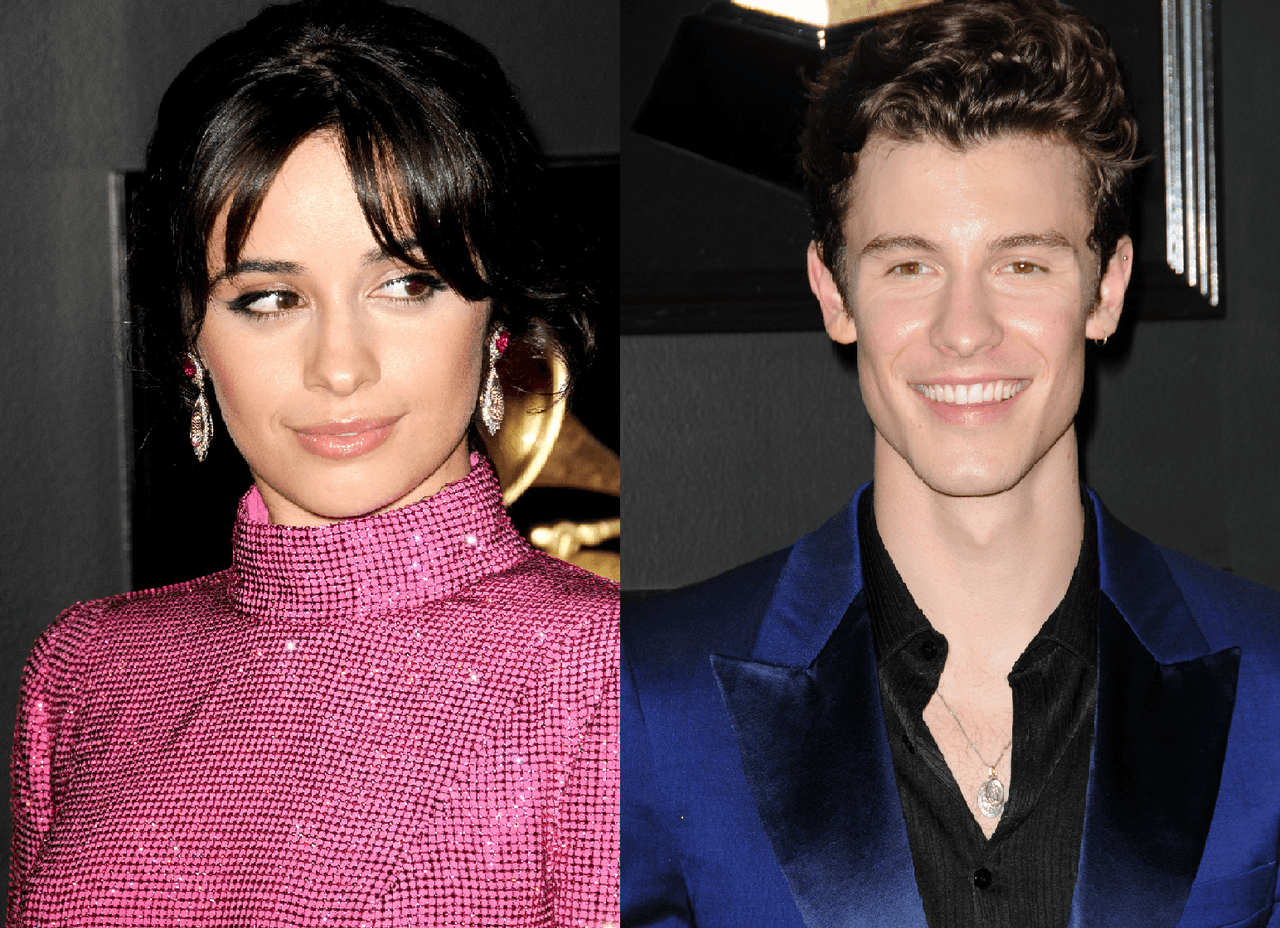 Camila y Shawn en actitud cariñosa