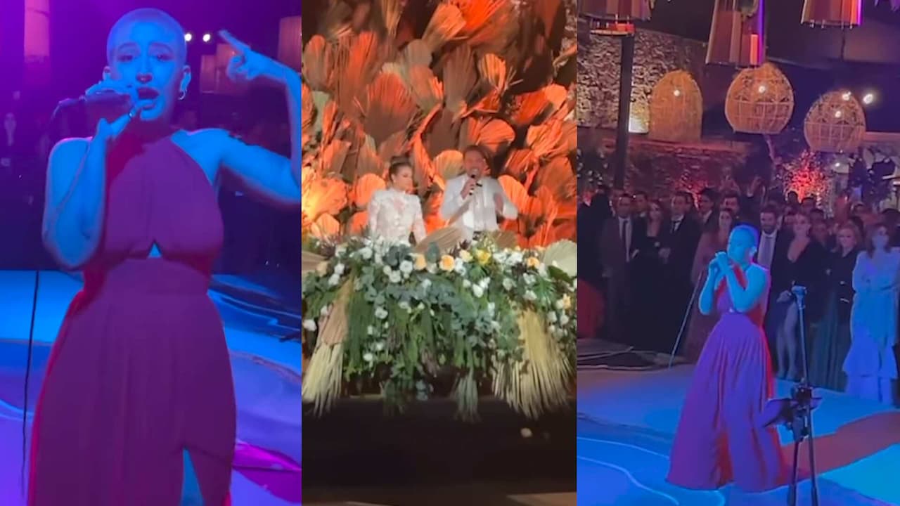Romina Marcos fue invitada para cantar su más reciente éxito en una boda