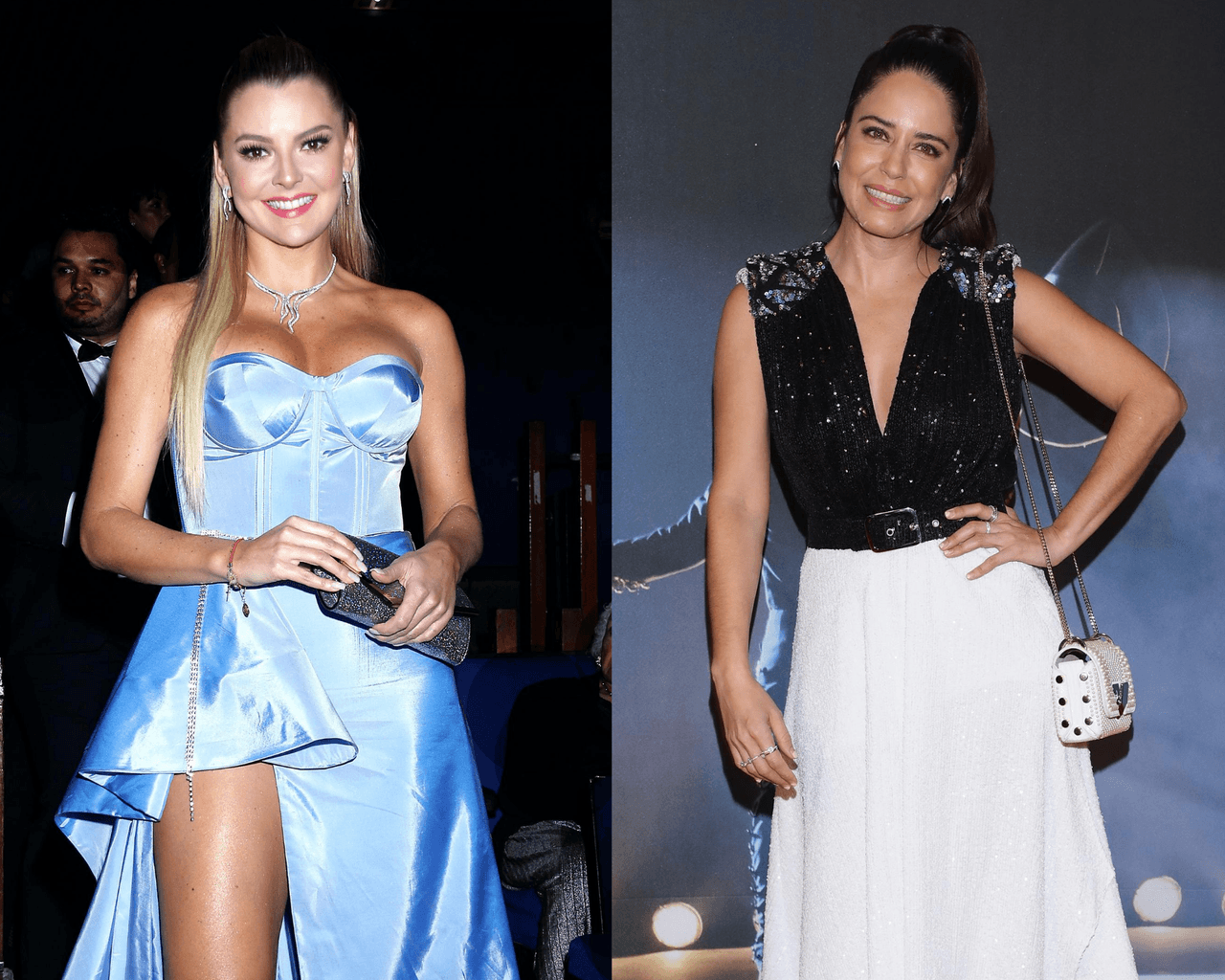 <b>Marjorie de Sousa y Ana Claudia Talancón</b>
<br>Mujeres de las cuatro décadas. Las dos actrices cumplieron 40 años a mediados de este 2020.
<br>