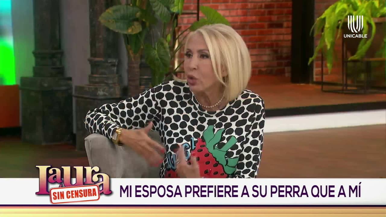 Hombre acusa en 'Laura sin censura' a su esposa, dice que quiere más a su mascota que a él