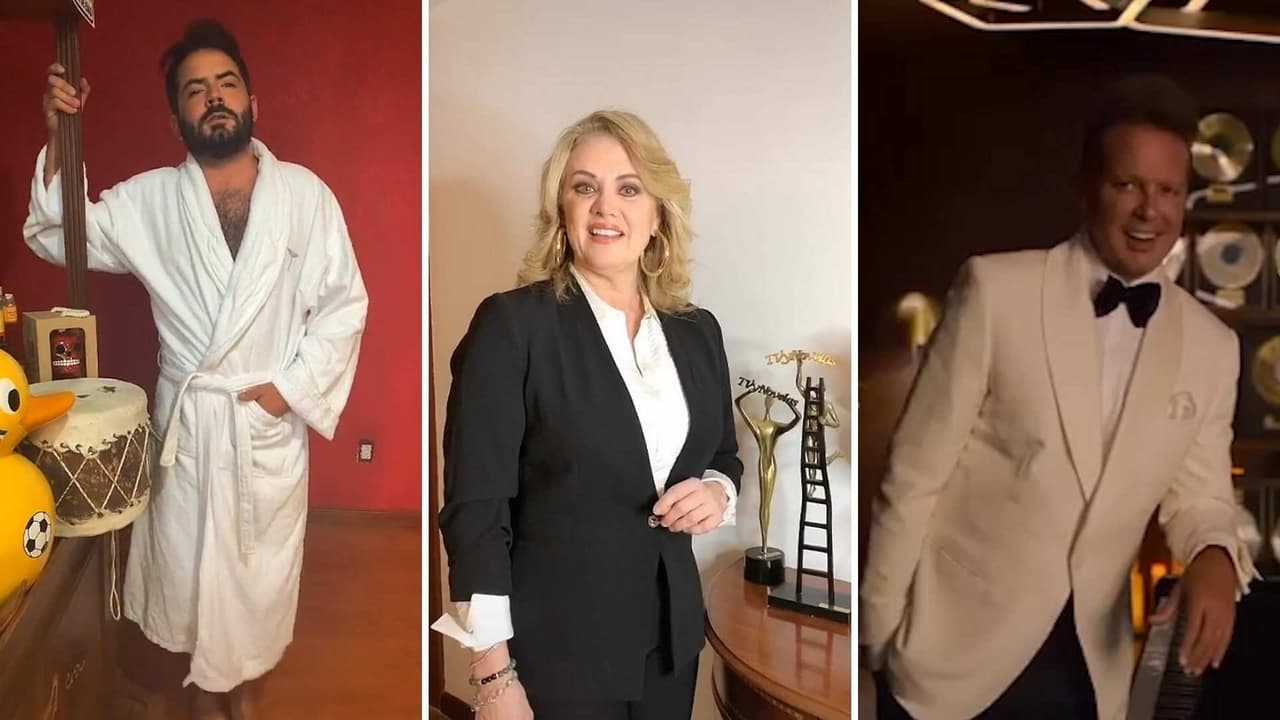 Erika Buenfil y José Eduardo Derbez se ponen elegantes y hacen parodia de comercial donde aparece Luis Miguel
