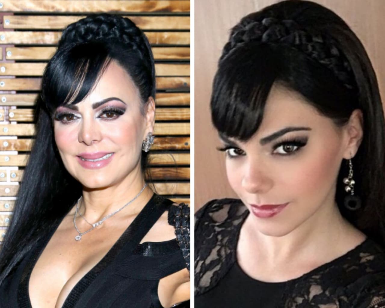 Maribel Guardia y Livia Brito son algunas de las celebridades que tienen facciones muy similares.
