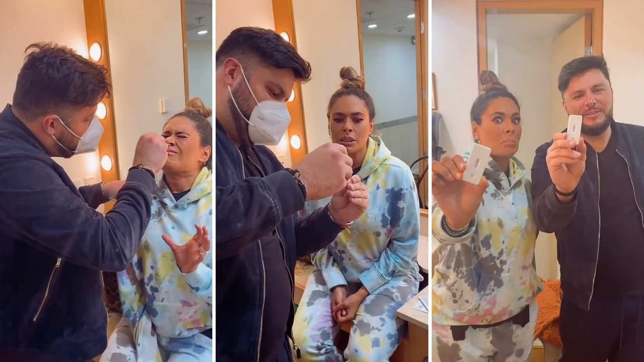 ‘¡Sí pareces doctor!’: Galilea Montijo tras dejarse que Paul Stanley le hiciera la prueba de Covid-19