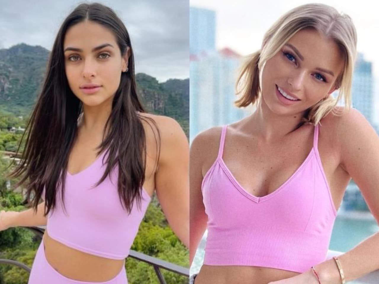 Irina Baeva y Renata Notni se pusieron el mismo bikini verde, ¿a quién se le vio mejor?