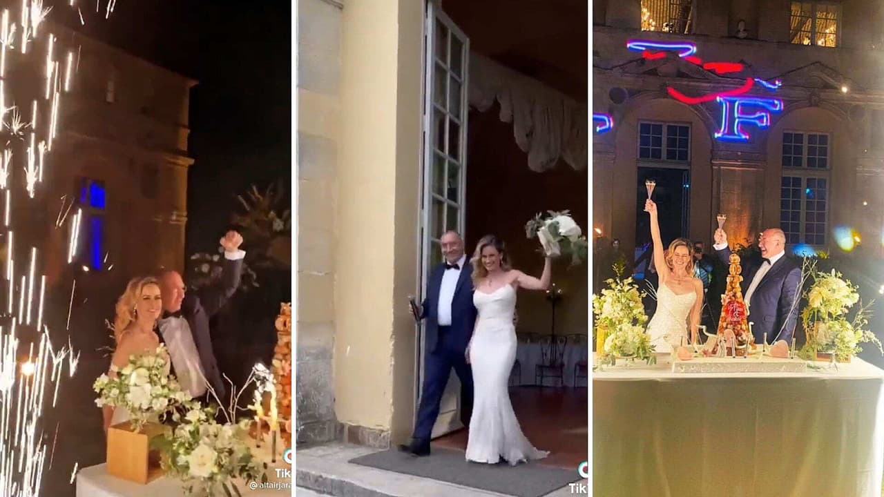 Así se vivió la mágica boda de Altaír Jarabo y Frédéric García en un castillo francés