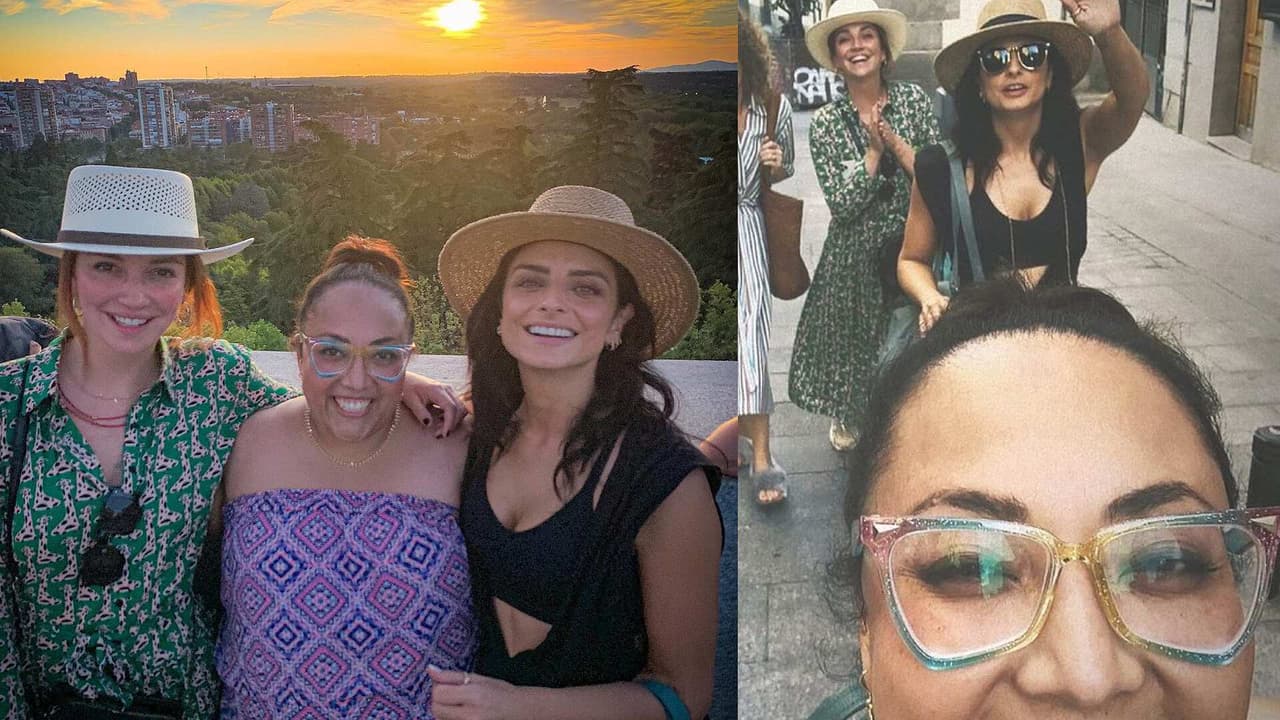 Aislinn Derbez muestra lo “aburrido” que es trabajar con sus amigas