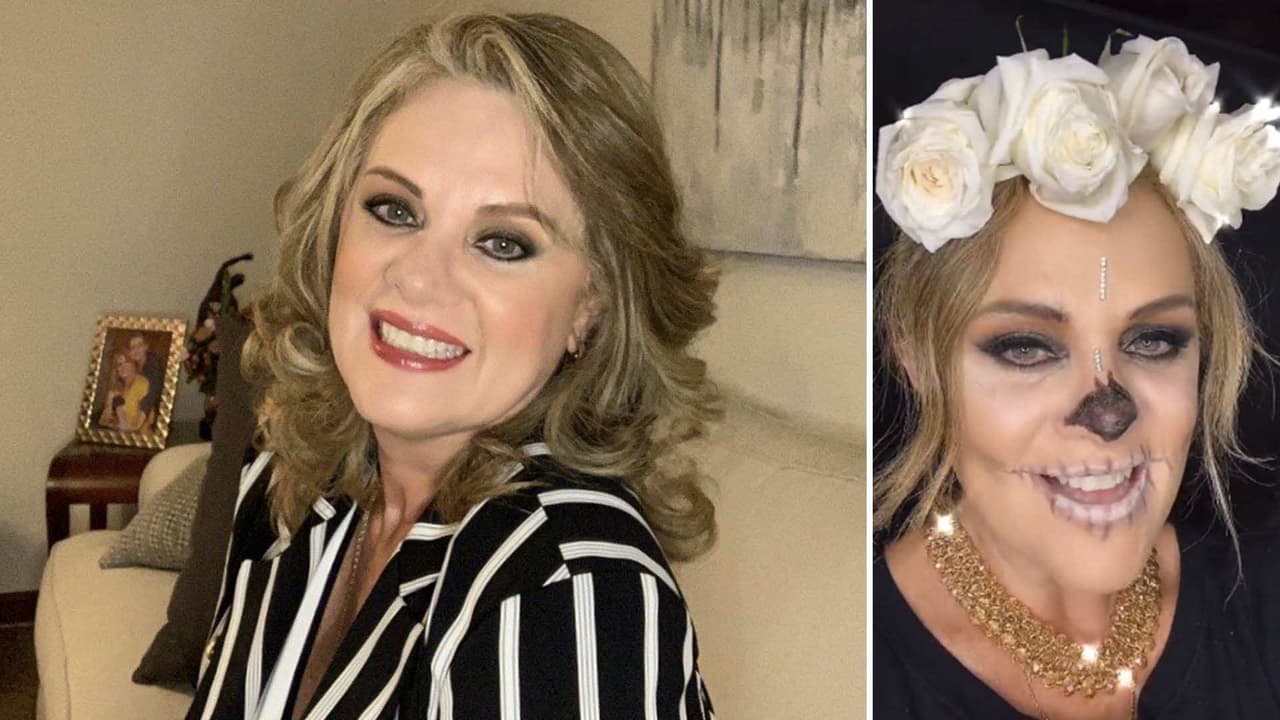 Erika Buenfil se alista para celebrar el Día de Muertos, ahora se transformó en una bella Catrina