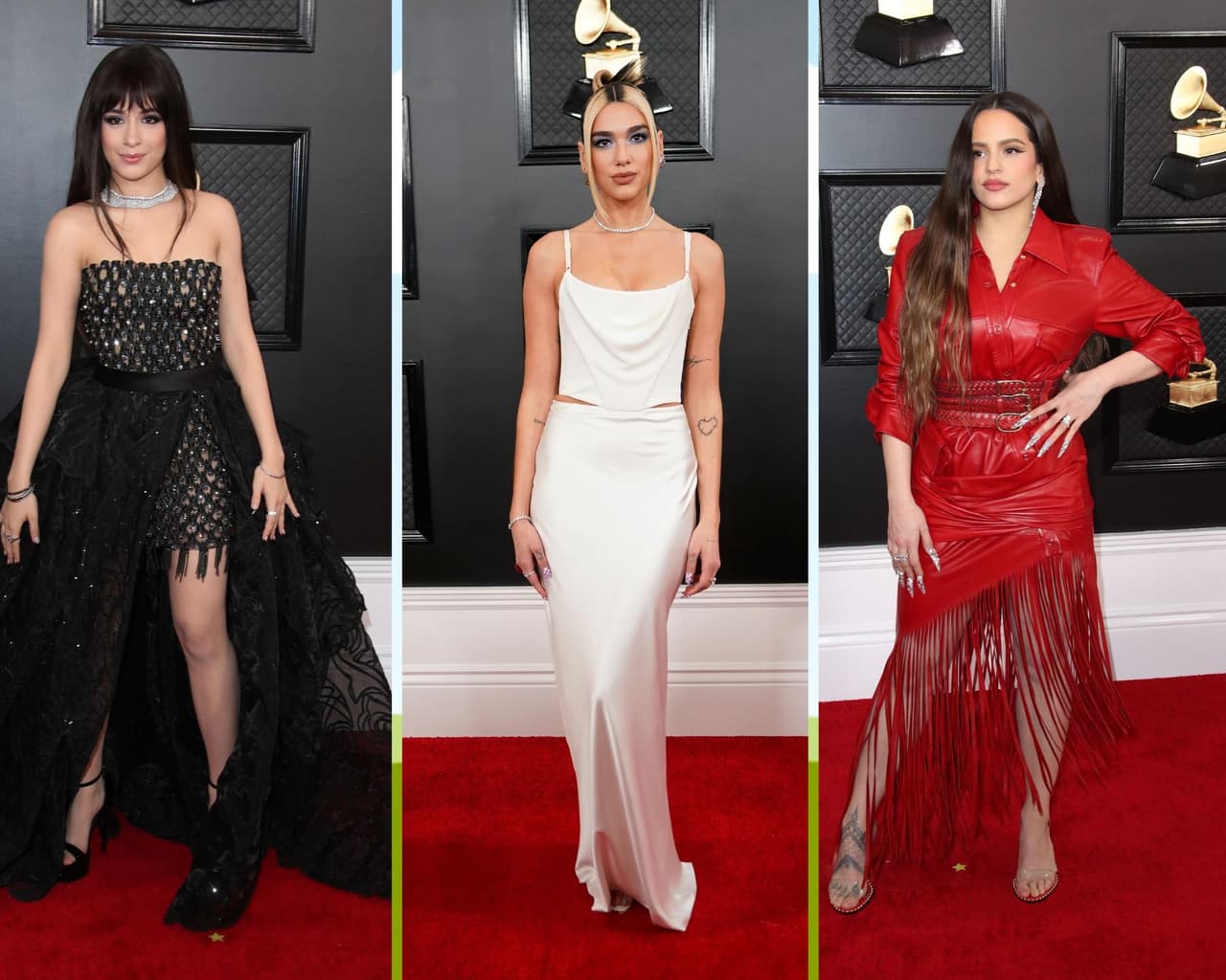 Desde vestidos de “Cenicienta”, hasta tejanas vaqueras color rosa; así fue el paso de los siguientes famosos en la red carpet de la entrega de los Grammy.