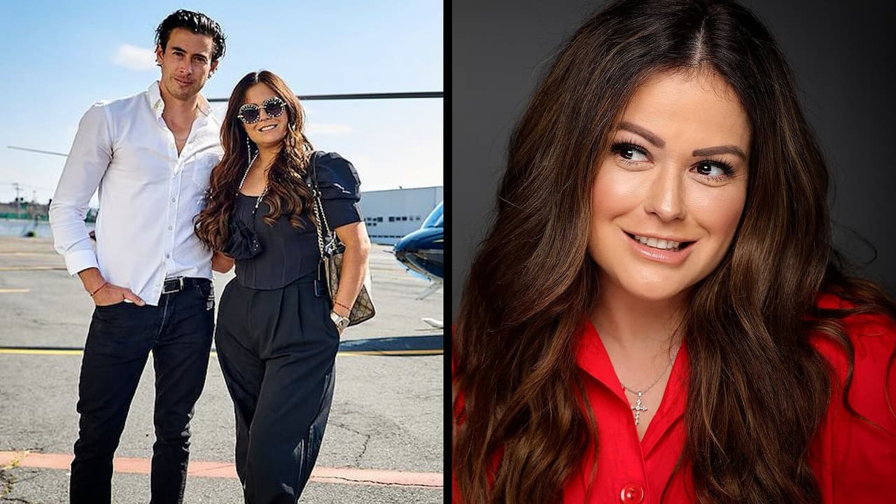 Mariana Echeverría y su esposo rumbo a su Luna de Miel