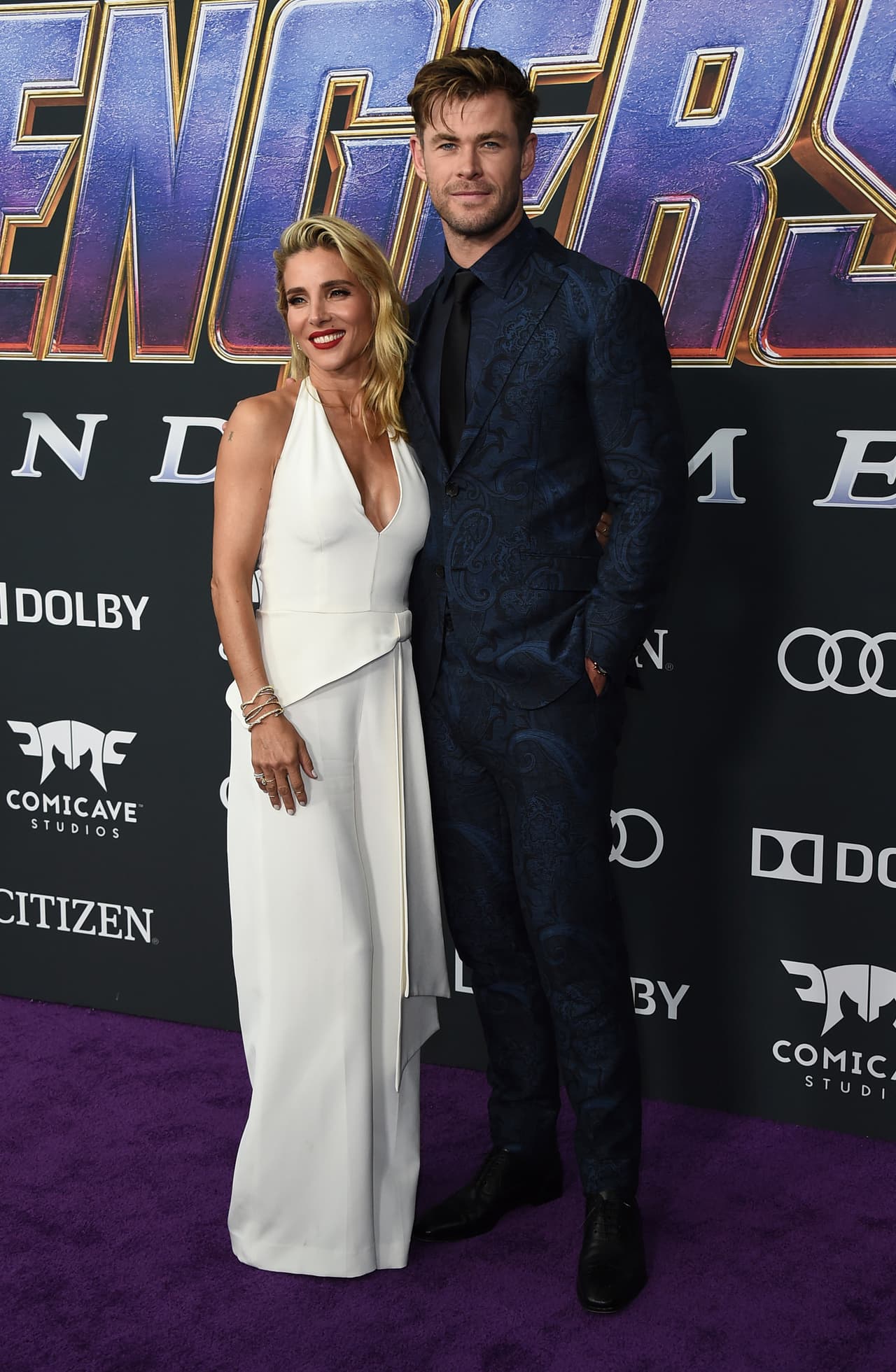 Elsa Pataki y Chris Hemsworth.
