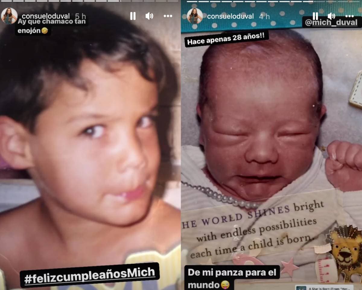 Consuelo Duval comparte fotos inéditas de Michel en su cumpleaños 28