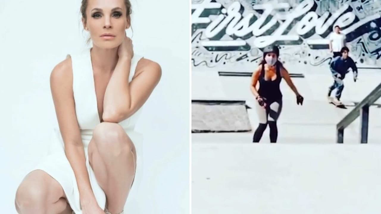 Jessica Coch muestra su amor por el patinaje y presume lo buena que es