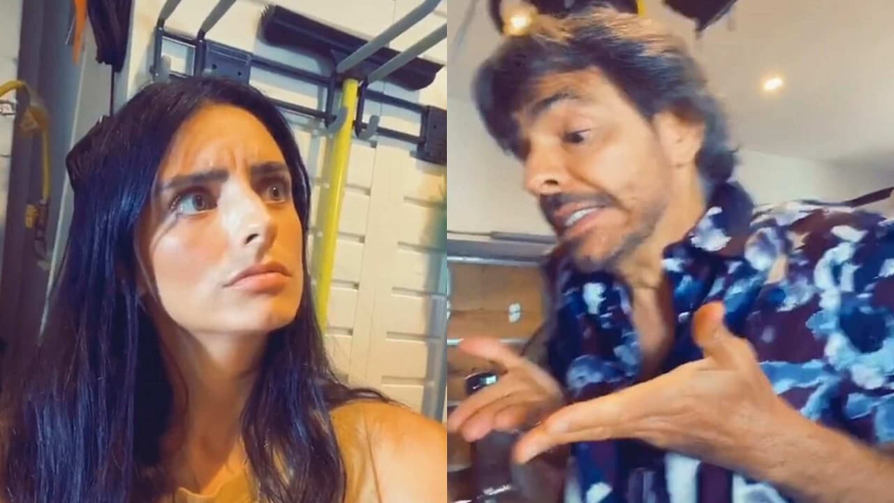 Este es el video en el que Aislinn y Eugenio Derbez imitan a Bibi y a Junior P. Luche
