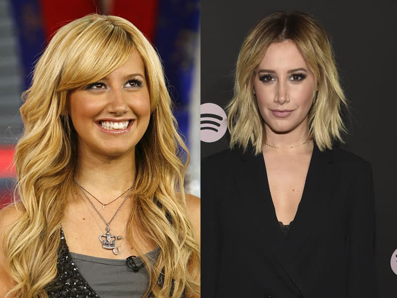 Ashley Tisdale. La estrella de ‘High school musical’ confesó a People que se sometió a una rinoplastia para arreglar su tabique desviado en noviembre de 2007.