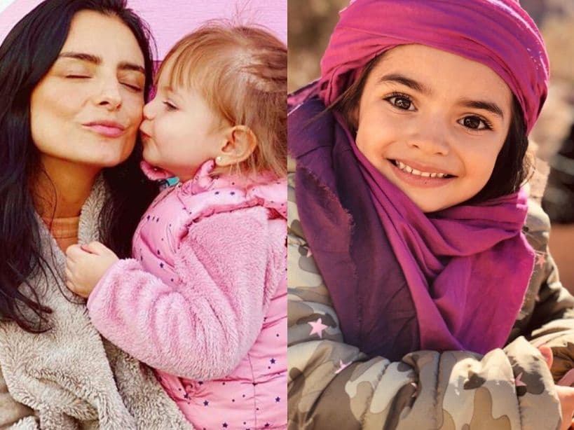 Las más pequeñas de la familia Derbez volveron a conquistar las redes de sus famosos papás.