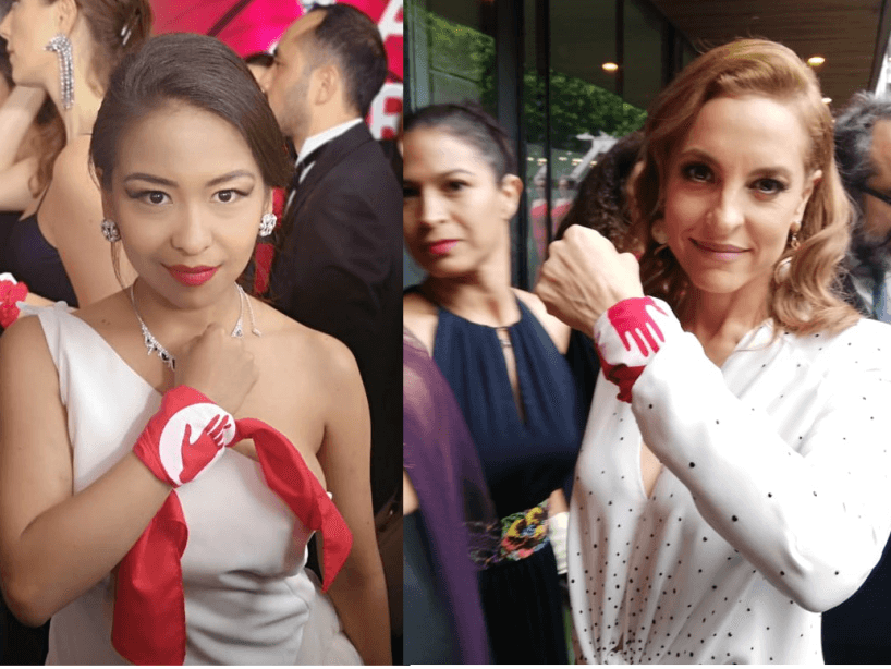 En la entrega de los Premios Ariel 2019, actrices mexicanas como Gabriela Cartol, Marina de Tavira, Yalitza Aparicio, Ilse Salas, así como cineastas y trabajadoras de la industria del cine, protestaron con un pañuelo rojo en pro de un cambio en la industria audiovisual en favor de las mujeres.