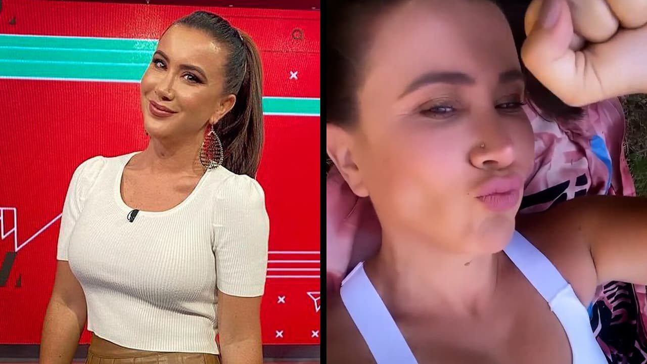 Mariazel intenta hacer ejercicio, pero alguien no se lo permite