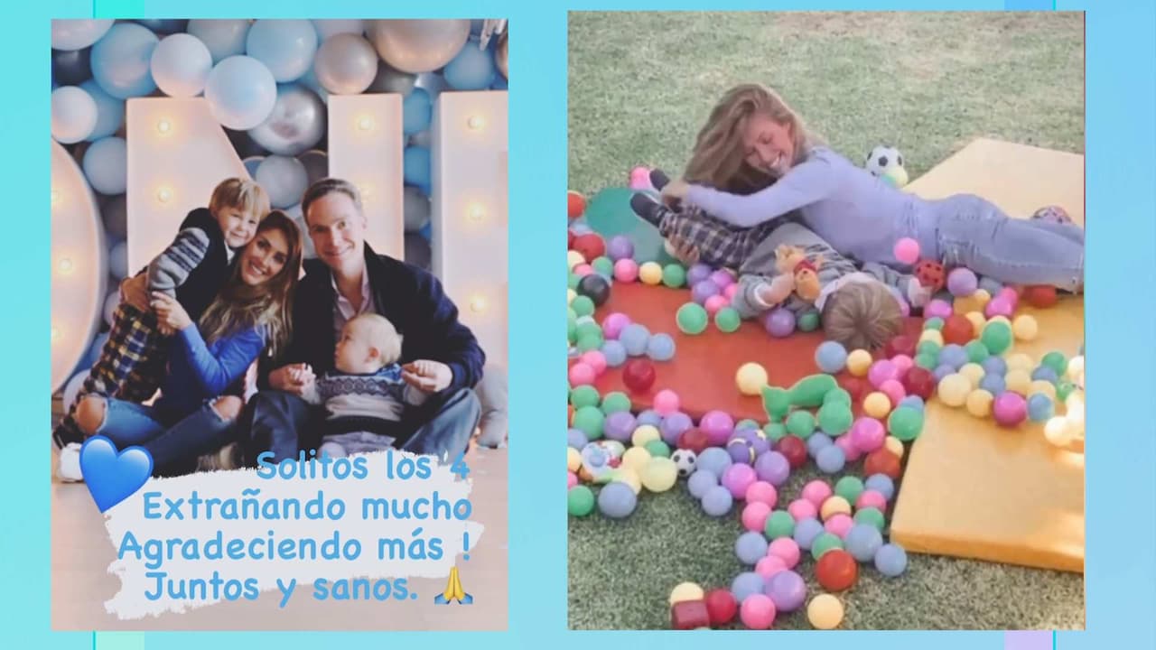 Con globos, alberca de pelotas y en familia: así celebró Anahí el primer cumpleaños de su hijo Emiliano