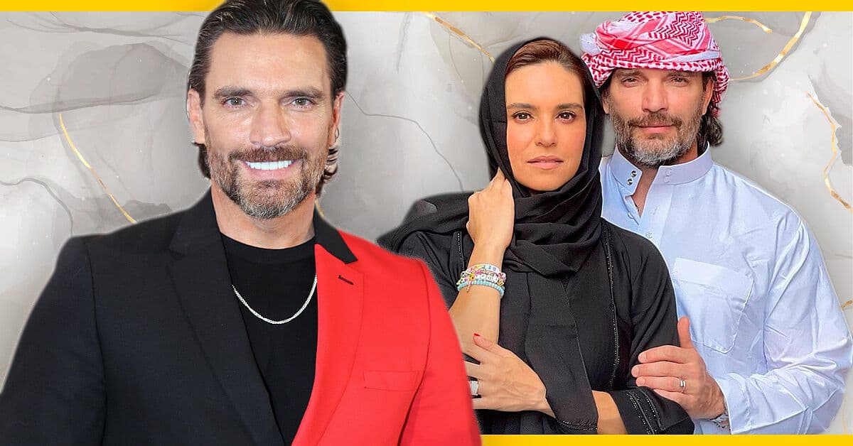 Julián Gil le hace inocente broma a Tania Rincón durante su viaje en Qatar