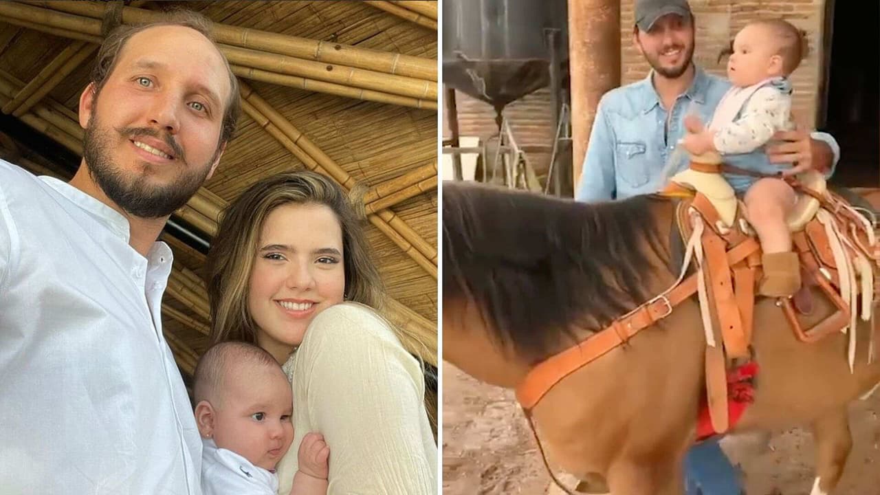 La bebita de Camila Fernández sorprende al montar a caballo por primera vez ella solita
