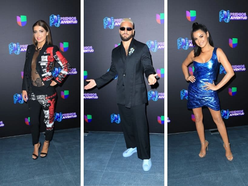 A su paso por la alfombra roja de los Premios Juventud 2019, las celebridades derrocharon estilo con sus outfits.