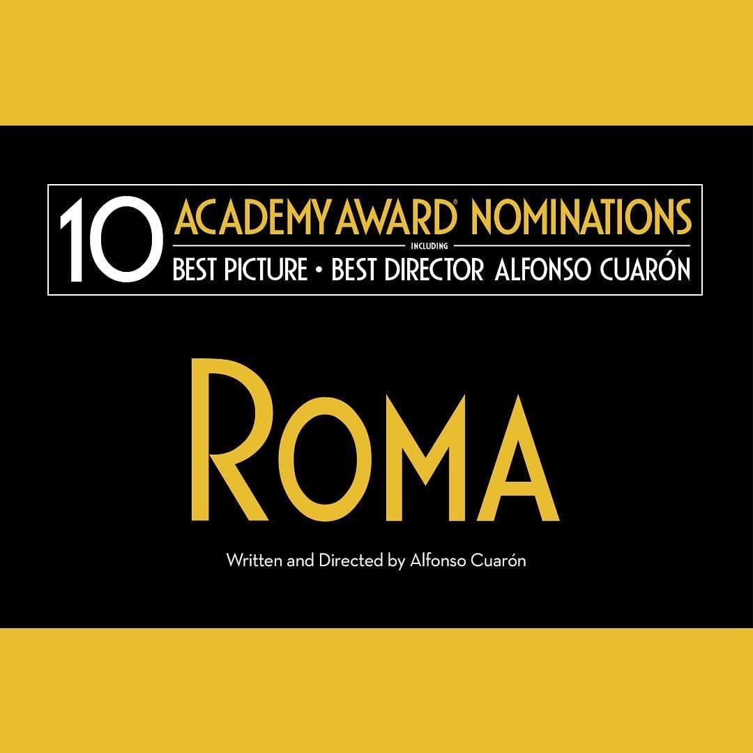 Roma es la cinta más nominada en los Oscar 2019