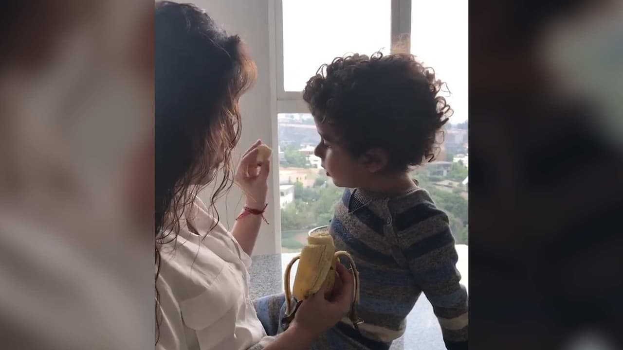 Danna García comparte tierno video con su hijo tras no verlo durante tres meses