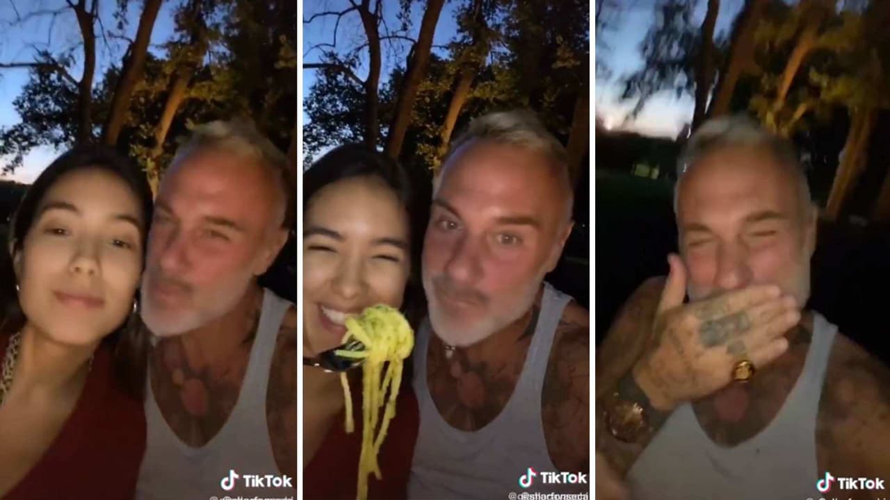 El momento en que Sharon Fonseca por poco deja sin un diente a Gianluca Vacchi