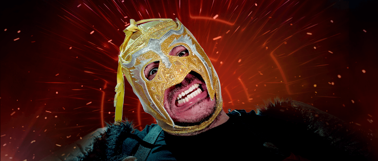 Sin embargo, Cerbero no pudo con el picor de Jalapeño ni el carisma de Disco Ball, por lo que tuvo que ser desenmascarado y resultó ser Álex Montiel, 'El Escorpión Dorado' y entendimos su irreverencia.