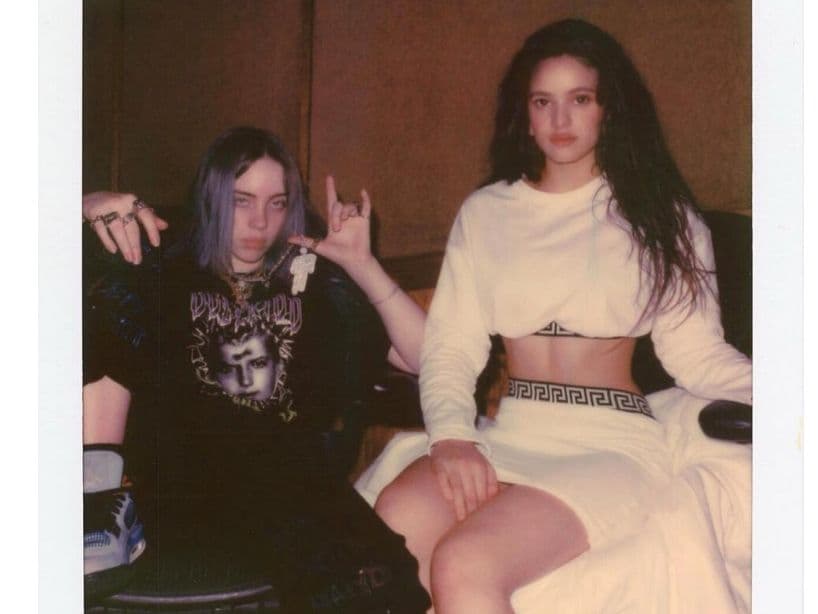 Rosalía y Billie Eilish mantienen una excelente amistad; la española contó a Bilboard que están haciendo música y que la ama.