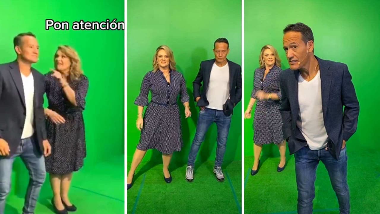 Erika Buenfil le da clases de TikTok a Luis Hernández pero él ‘no tiene arreglo’