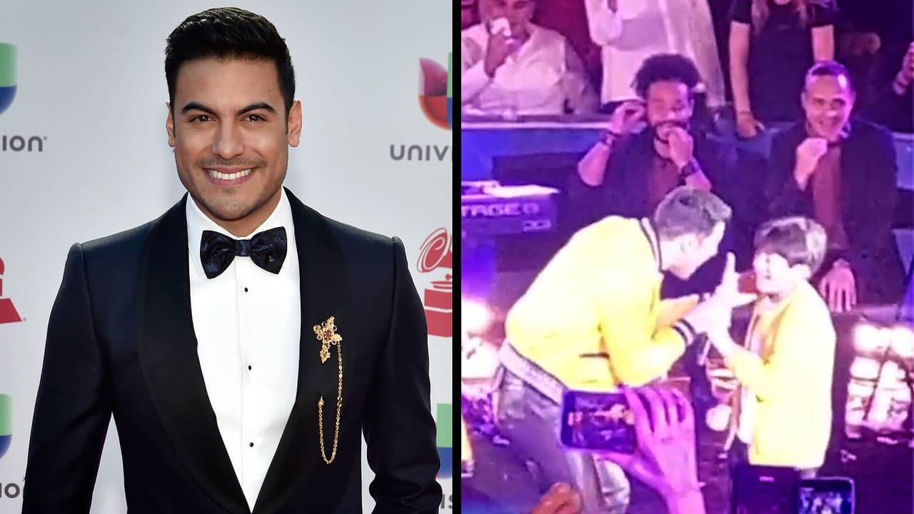 Carlos Rivera cumple el sueño de un niño en concierto