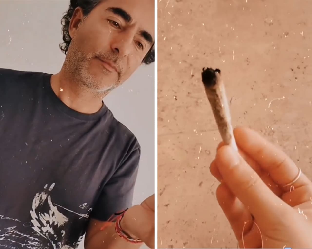 Camila explicó que el cigarrillo con el que bromeó a su papá se trataba de herbolaria: “Me estaba muriendo de la risa, pero esto, el cigarrillo, sé que se ve súper, sospechoso, pero no es lo que piensan. Tiene lavanda, menta y eucalipto”.