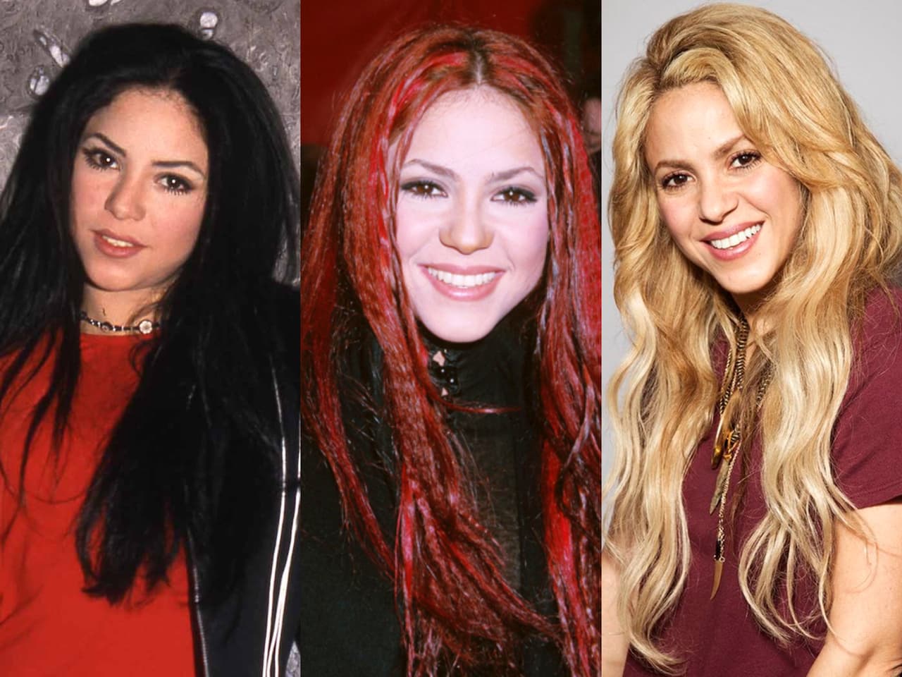 Así ha sido la transformación de Shakira a través de los años