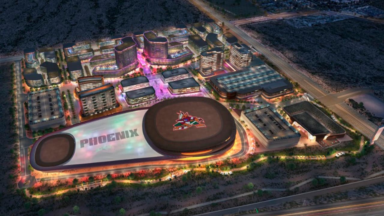 Así sería la nueva arena de los Arizona Coyotes de la NHL al norte de Phoenix
