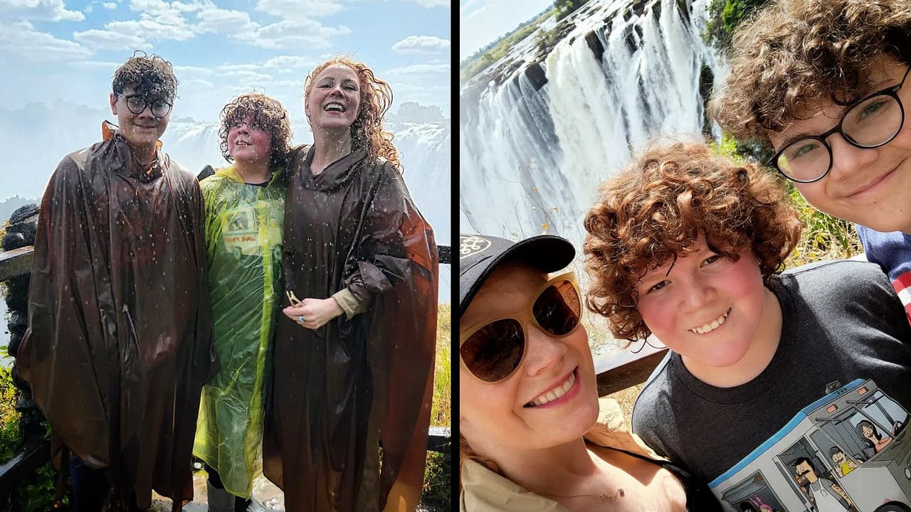 Así recibieron a Daniela Magun y sus hijos en su llegada a Zambia