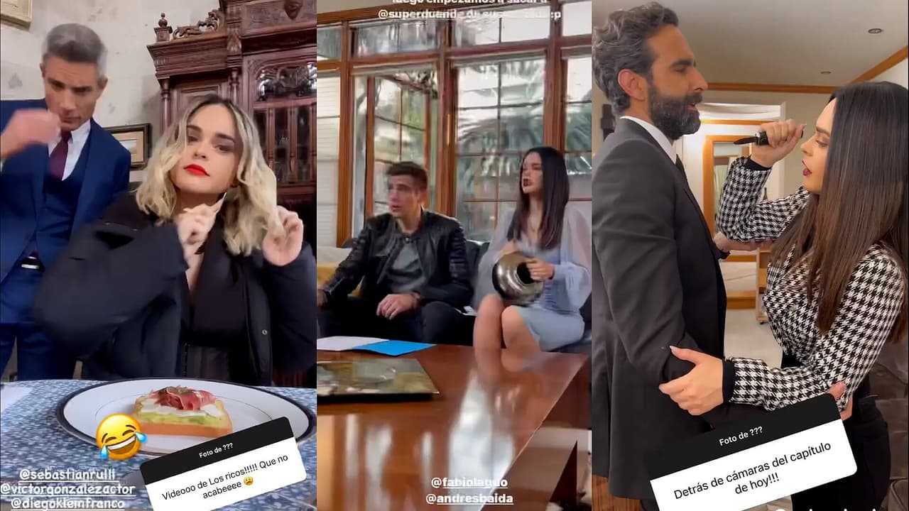 Fabiola Guajardo y sus compañeros se divierten en 'Los ricos también lloran'