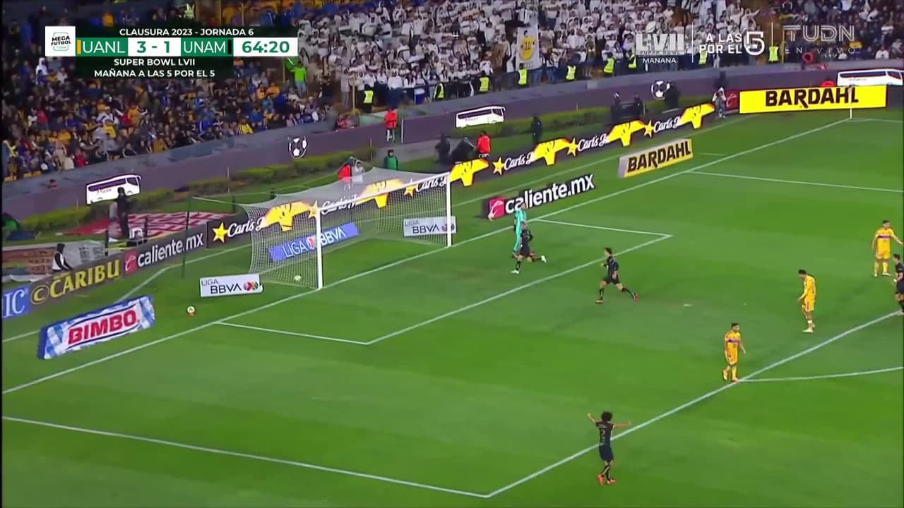 Pumas UNAM Top Goals from 01/01/2021 to 07/15/2025