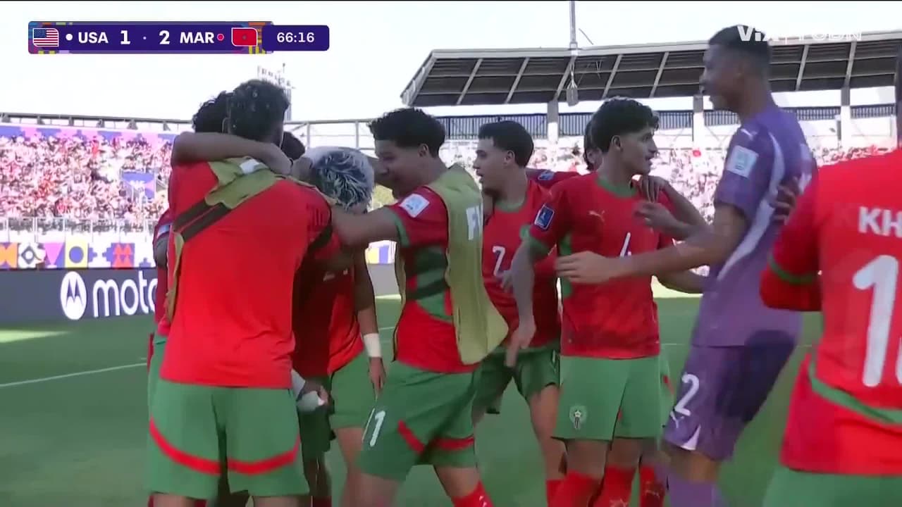 ¡Gol de Marruecos en saque de banda increíble!