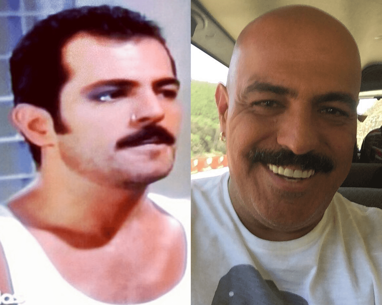 El conductor de Guerra de chistes, Juan Carlos Casasola tenía un abundante cabello y bigote oscuro. Ahora a sus 52 años de edad, le quedó solo el “mostacho”.