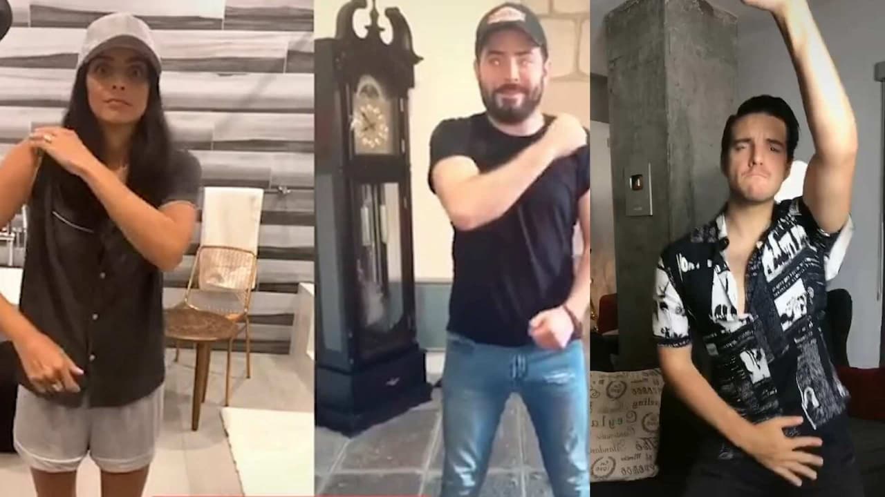 Aislinn y José Eduardo Derbez le demuestran a su hermano, Vadhir que no es el único talentoso en el baile