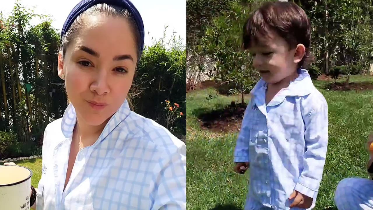 Sherlyn y André enternecen a sus fans al lucir sus pijamas iguales