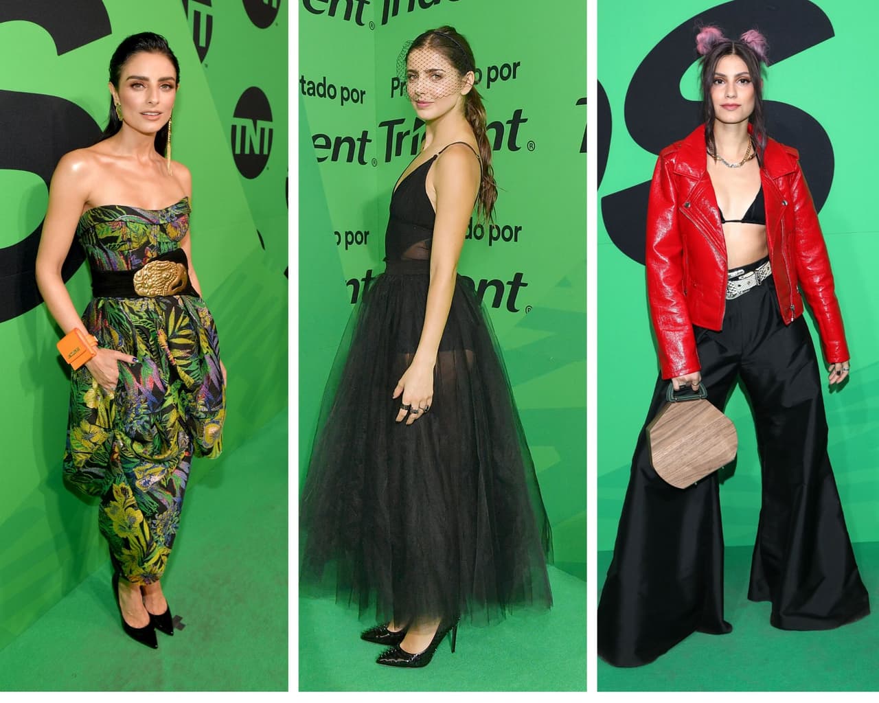 Pantalones anchos, vinipiel y mucho glitter; estos fueron los outfits más coloridos durante la entrega de premios.