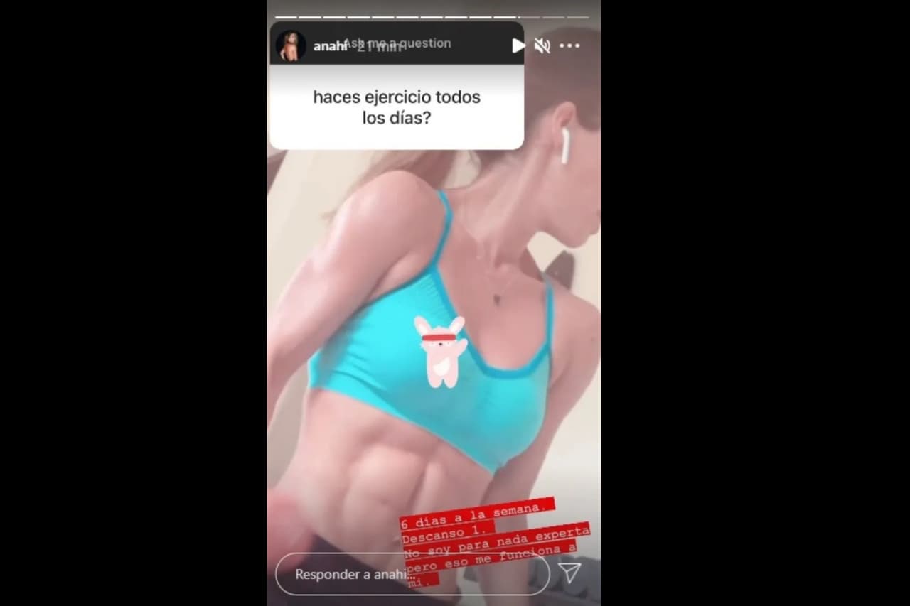 Anahí muestra sus abdomen marcado y pone fin a rumores de embarazo