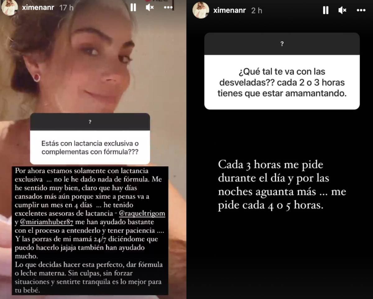 Ximena Navarrete comparte cómo le ha ido con la lactancia materna